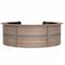 Linea Italia Reception Desk 11.1 ft D X 46 in H, 11.8 ft W X Thermofused Laminate, Walnut ZUI299 - alternate 1